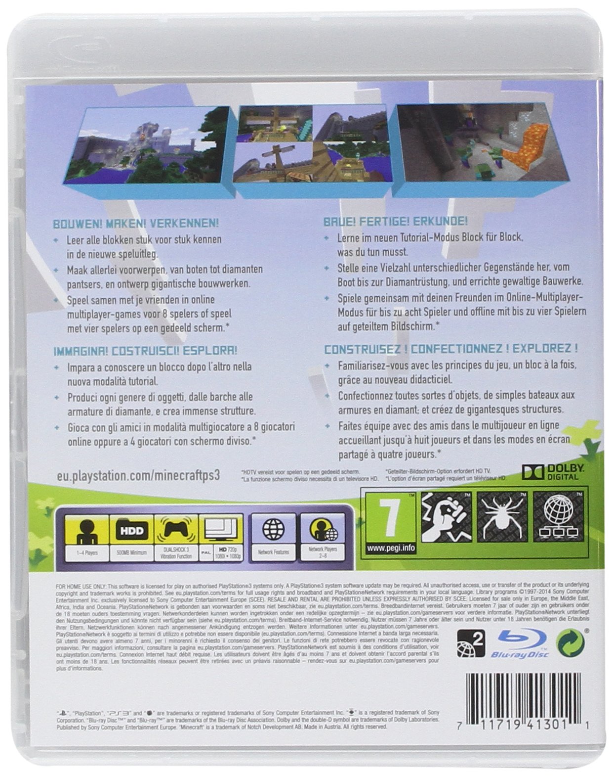 PS3 Minecraft セットで19998円！ Minecraft PlayStation 3 Edition (Sony PS3, 2014) Used