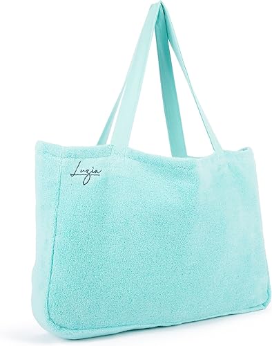 Miniatura 4 de Luzia Bolsa de playa y piscina, extra grande, reversible, hecha de algodón suave de alta calidad