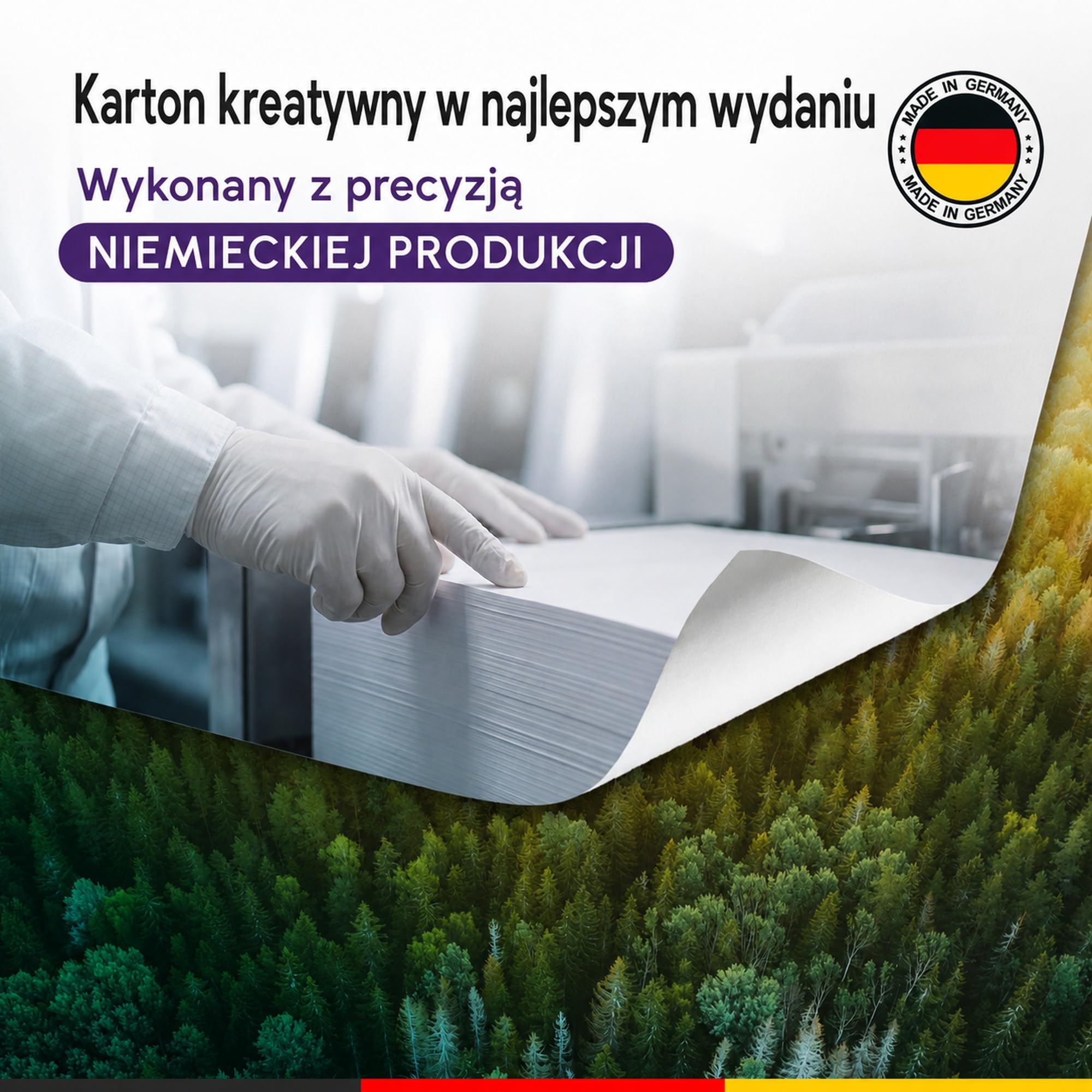 eliant. Karton do Majsterkowania A4 300g 100 Arkuszy Biały Made in Germany