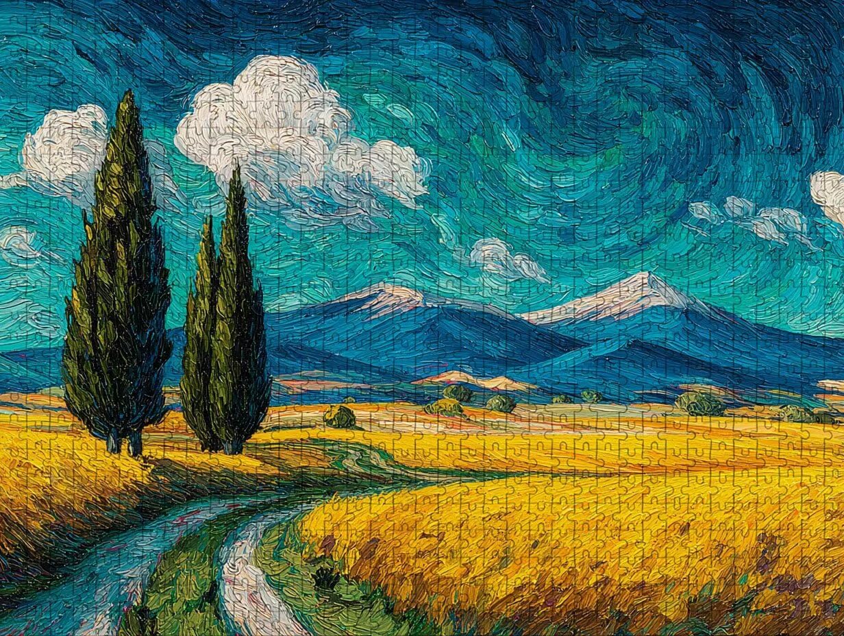Blau Holz Puzzles 156x105cm, Baum Jigsaw Puzzles 5000 Teile für Erwachsene Mit Box, EIN Herausforderndes Rätsel Game, Farbenfrohes Legespiel, Geeignet für die meisten Gruppen, Sommer Geschenke, 4-6049