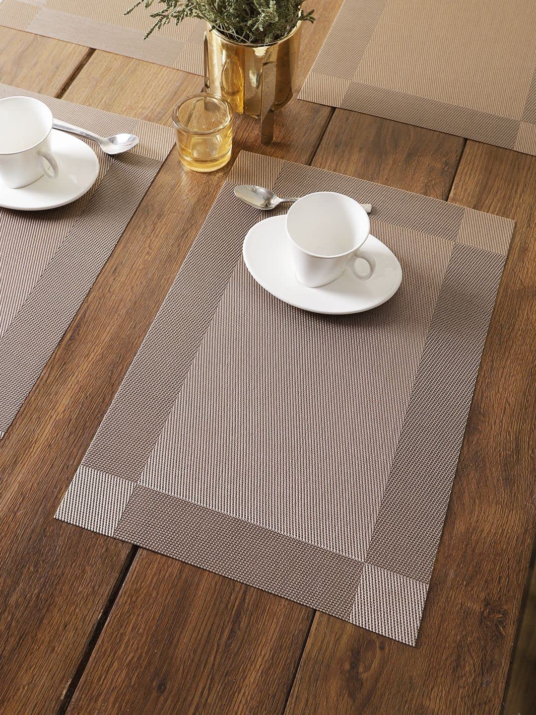 Buy BIANCA Premium Woven PVC Placemat for Dining Table 12 x 18 inch