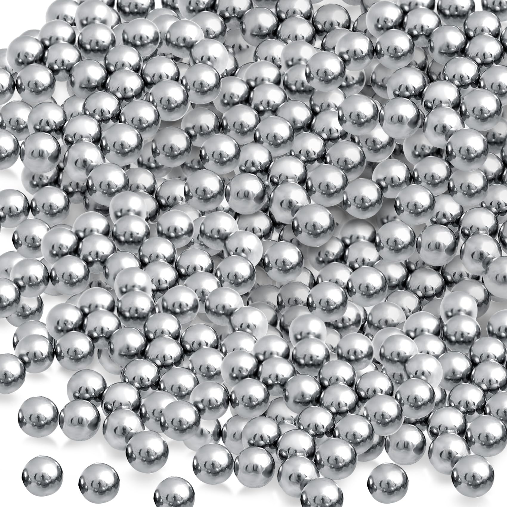 OIIKI 400 PCS Paint Mixing Balls, 316 Stainless Steel Ball for Mixing Paint, 0.12 Inch/ 3 mm Nail Polish Bearing Balls, Replacement Balls for Mixing Model Paints