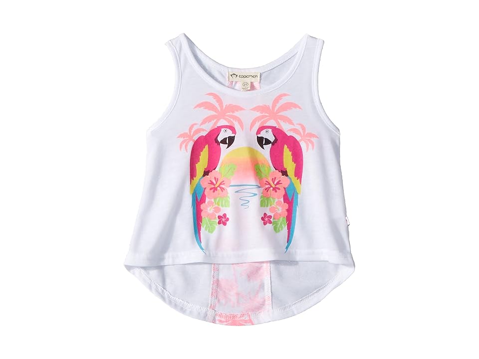 

Appaman Kids Parrot Bay Topanga Tank Top (Toddler/Little Kids/Big Kids) (White) Girl's Sleeveless