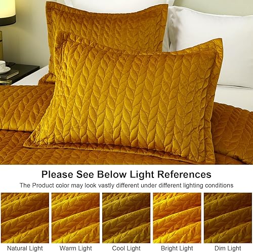 Miniatura 7 de Ivellow Edredón de terciopelo tamaño King, color verde, ligero, reversible, para todas las estaciones, edredón de terciopelo de lujo de 3 piezas con