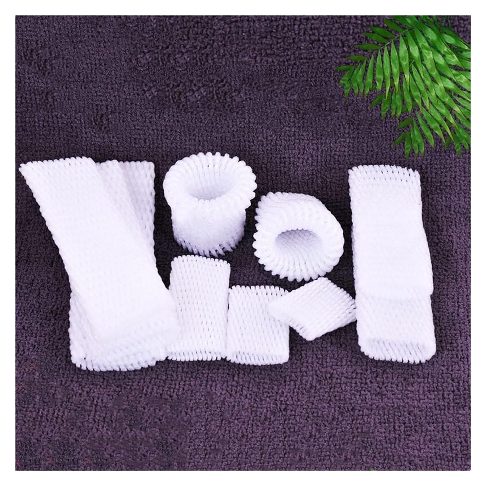 Fundas Protectoras de Malla de Espuma para Fruta, 50 Fundas de Red Espuma for Frutas con Bolsillos, Varios tamaños for Embalaje Transporte(12X7cm)