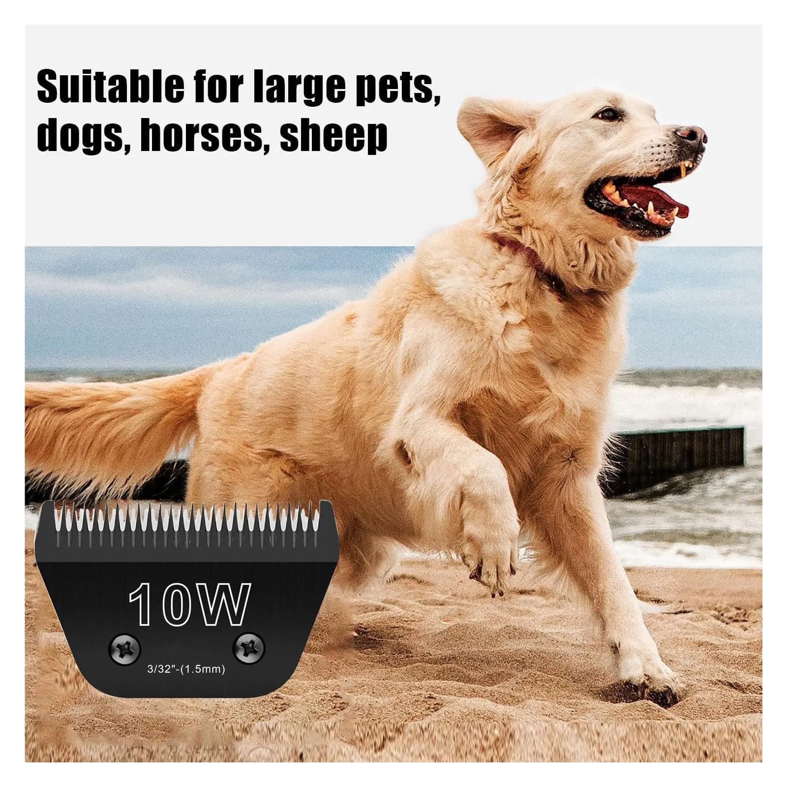 Cuchillas Anchas For Peluquería Canina, Compatibles Con Andis, Oster Y A5. Fácil Limpieza.