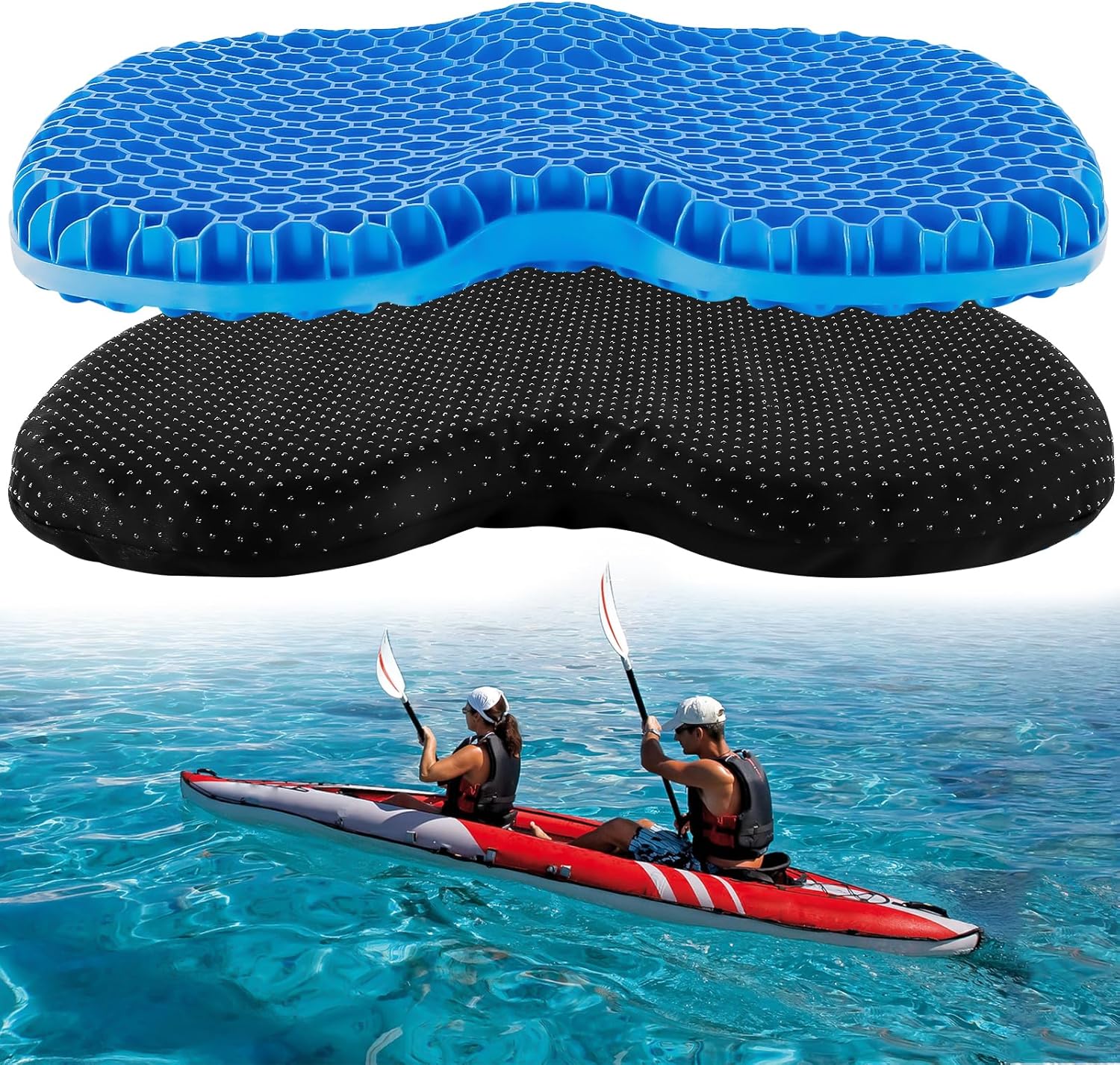 Anti Slip Kayak Gel Seat Cushion Thick Waterproof Egg Seat Cushion Kayak Seat Pad with Non-Slip Cover for Sit in Kayak Inflatable Kayak Canoe & Boat Kayak Accessories for Fishing Kayak Anti Slip Kayak Gel Seat Cushion Thick Waterproof Egg Seat Cushion Kayak Seat Pad with Non-Slip Cover for Sit in Kayak Inflatable Kayak Canoe & Boat Kayak Accessories for Fishing Kayak
