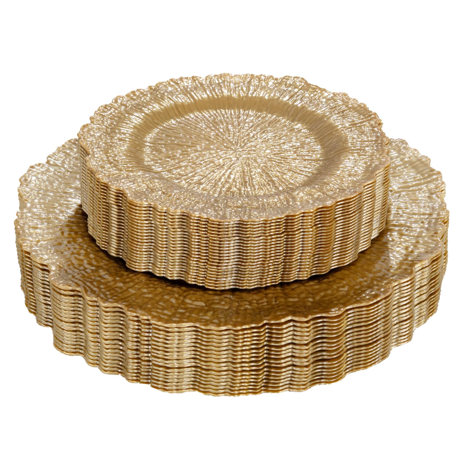 Photo 1 of DaYammi Gold Plastic Plates - 60 Piece Set