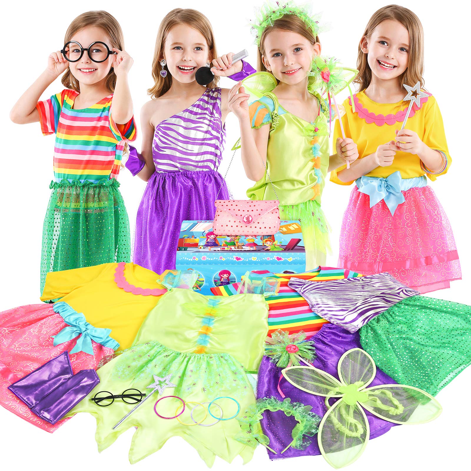 Buy Teuevayl Little Girl Dress up Trunk Set, 20PCS Girls Pretend Play