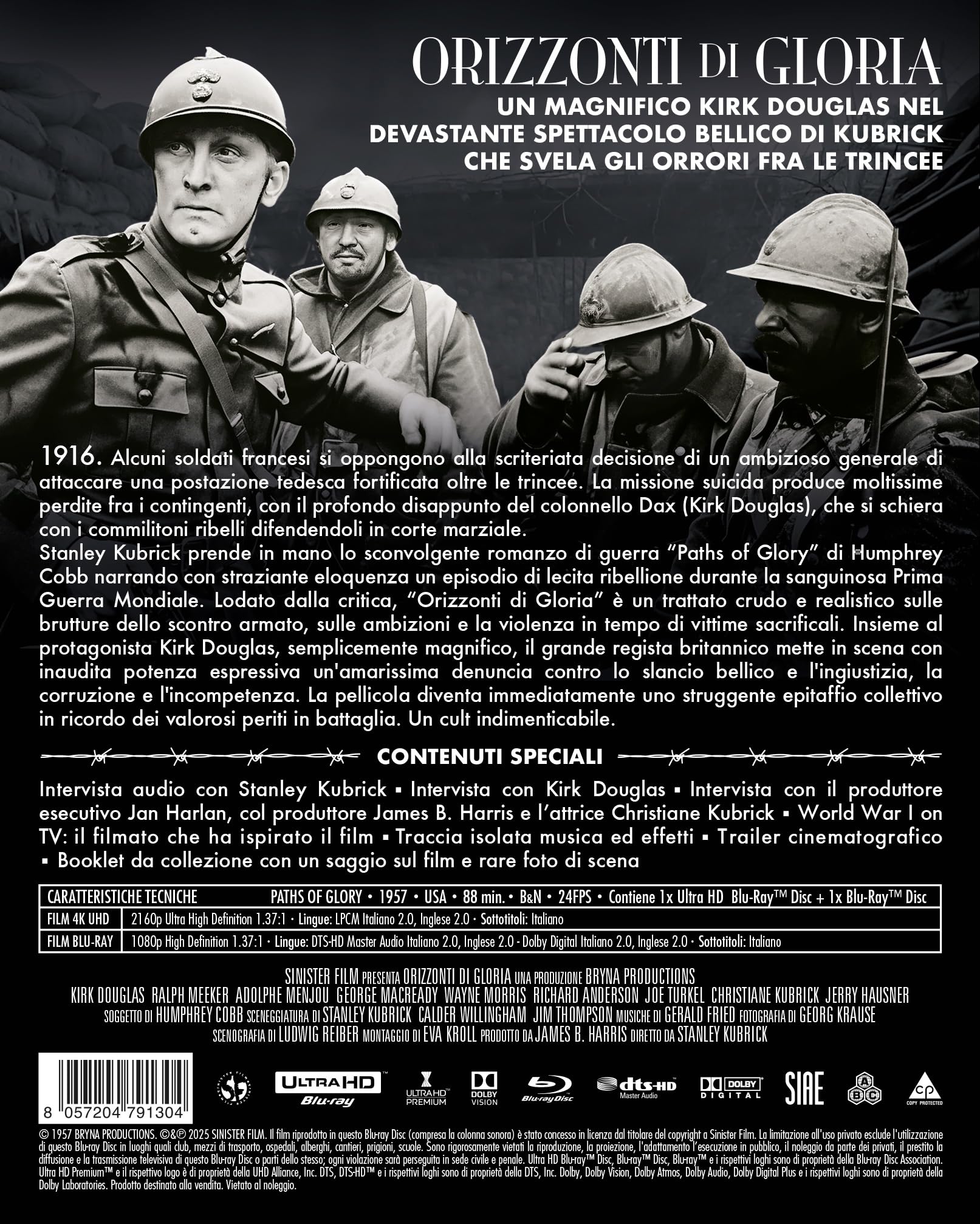 Orizzonti Di Gloria (4K Uhd + Blu-Ray Special Edition)