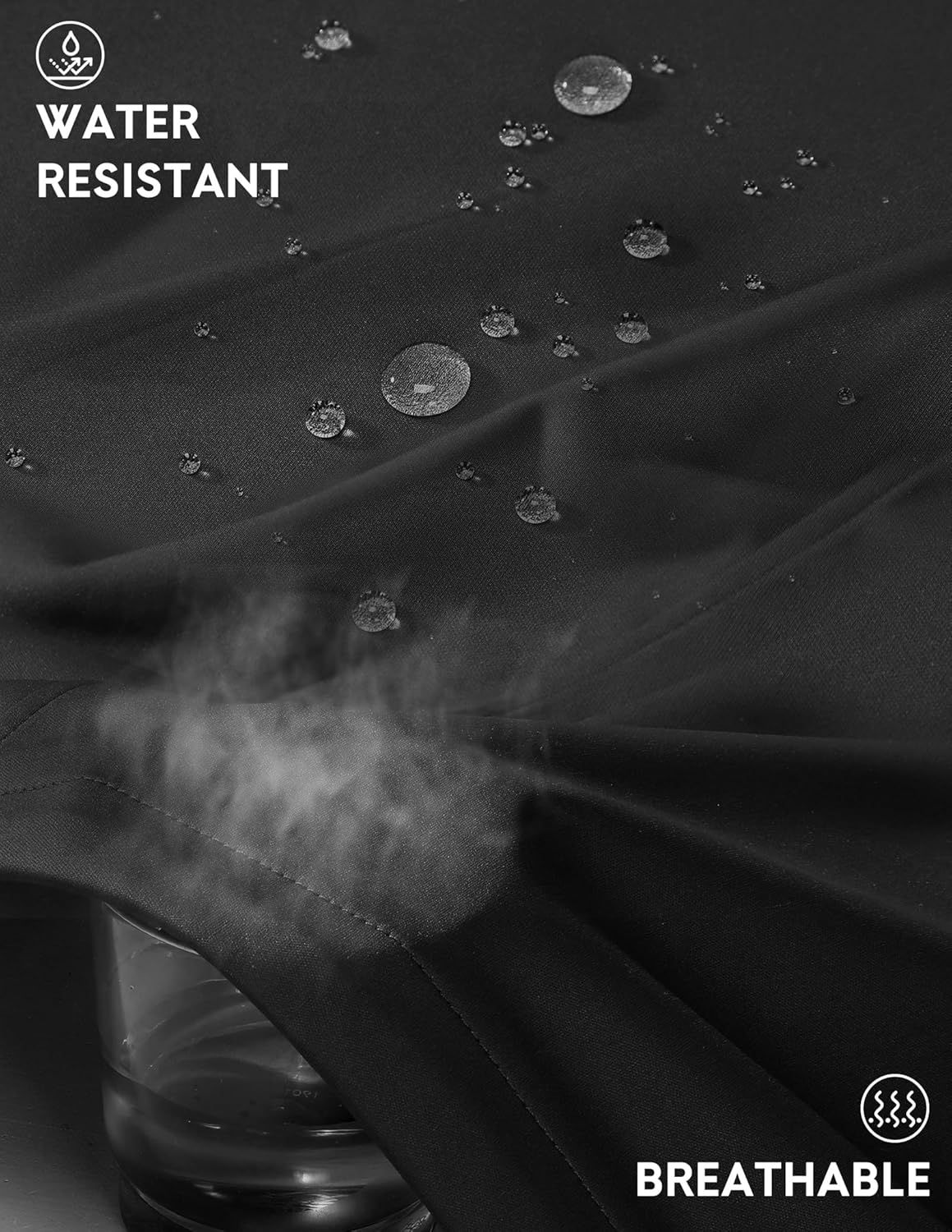 Haimont Men's Lightweight Vest Windproof Sleeveless Jacket Outerwear Multi-Pockets Zip Up for Hiking Running - Image 3