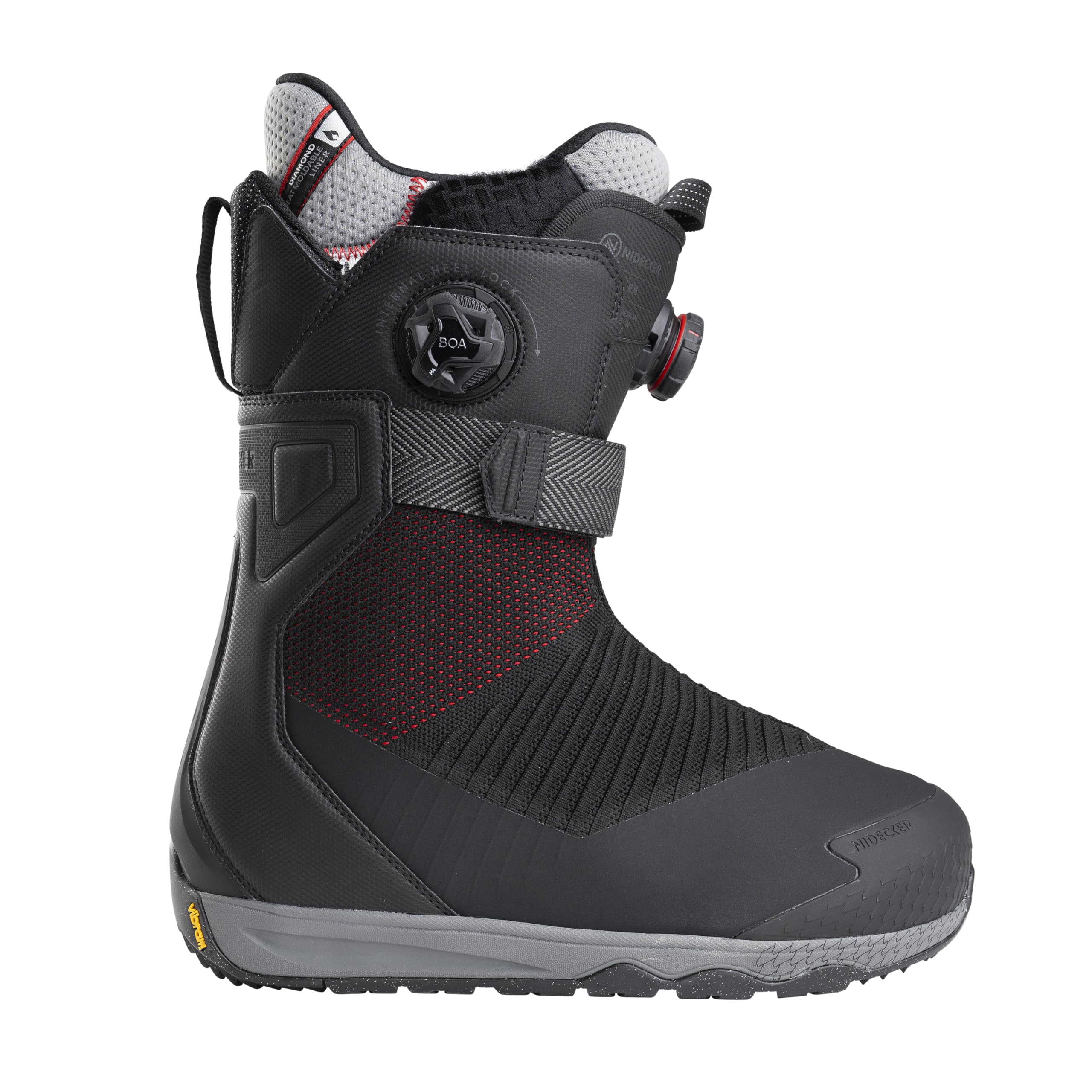 Amazon.com : Nidecker Index BOA Men's Snowboard Boots, Black, 10