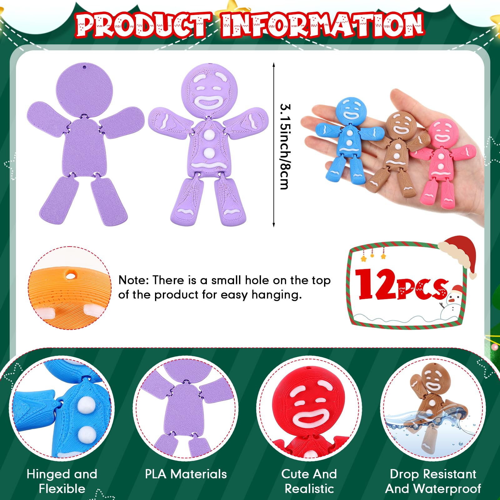 Snapklik.com : Honoson 12 Pcs 3D Printed Fidget Toy 3D Printed ...