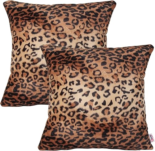 Queenie - 2 fundas de almohada de piel sintética para sofá, disponibles en 5 colores y 6 tamaños diferentes (22 x 22 pulgadas (21.7 x 21.7 in),