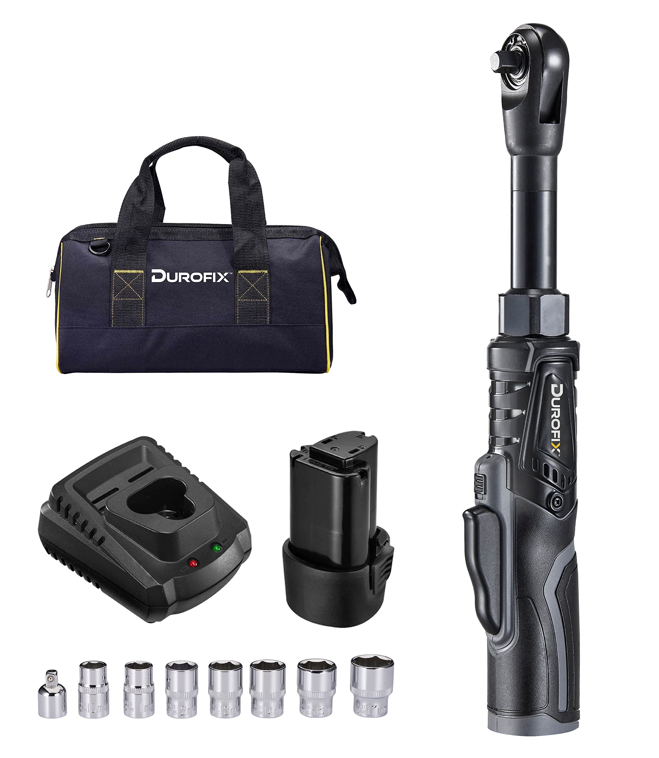 Amazon | Durofix G12 10.8V 充電式ラチェットレンチ 電動ラチェット 