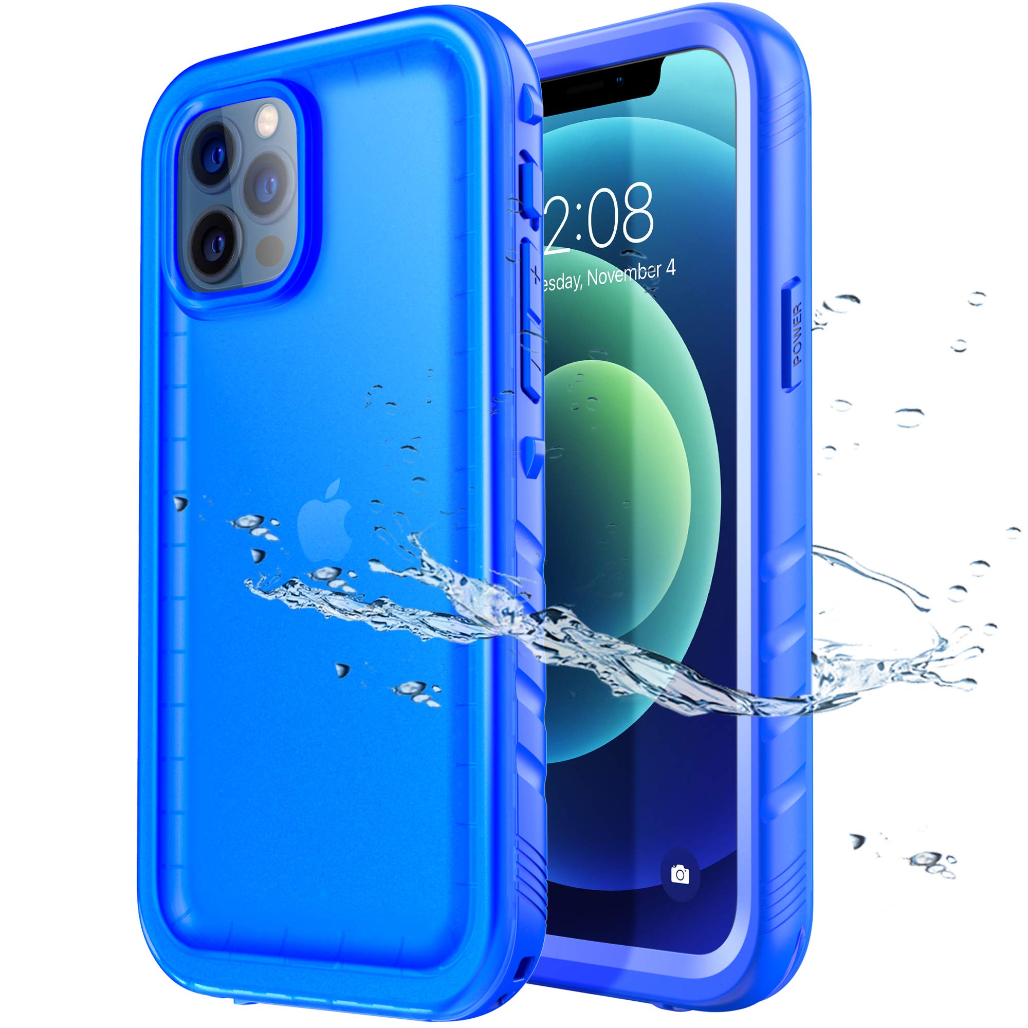 SPORTLINK Compatible with iPhone 12 Pro Max Waterproof Case - Full Body Shckproof Dustproof Phone Screen Protector Rugged Cases for iPhone 12 Pro Max 6.7 Inches