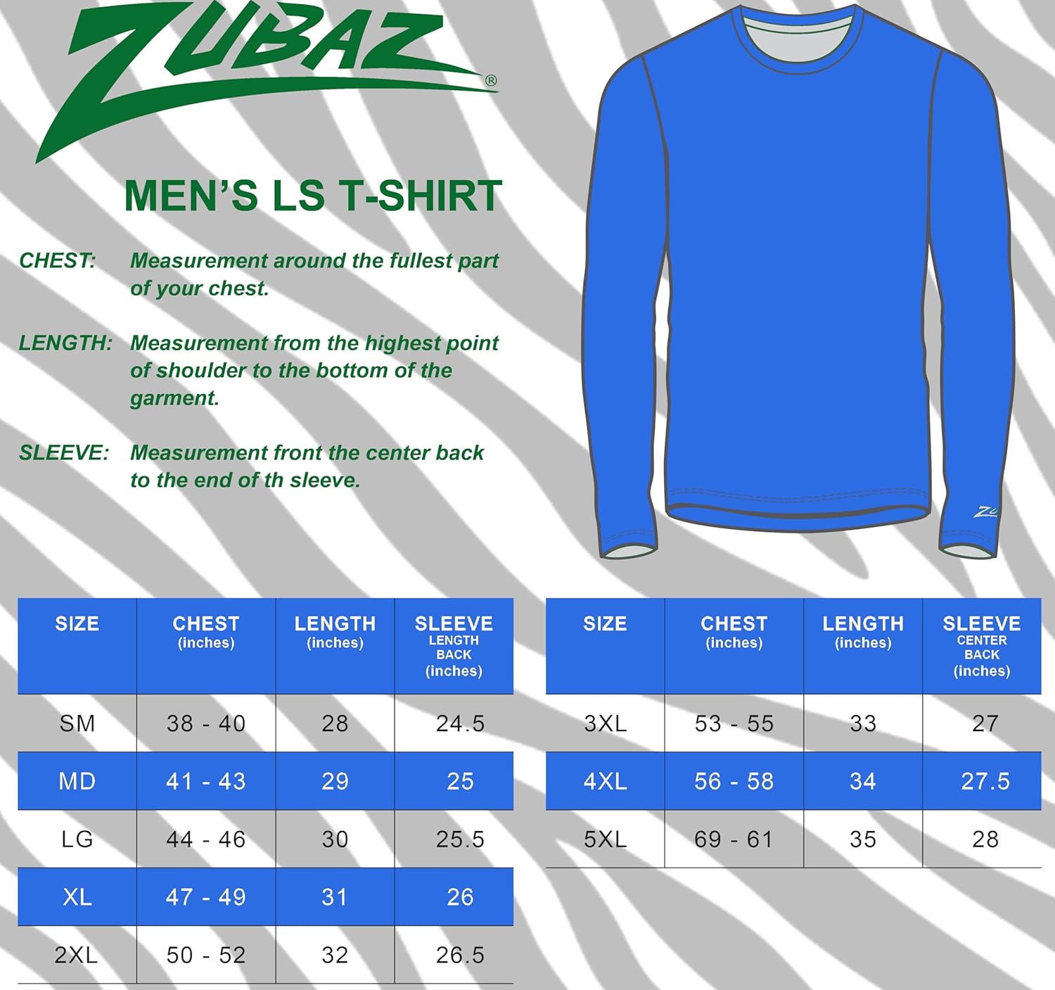 Zubaz NFL Men's Sublimated Graphics Long Sleeve Team T-Shirt, Official Fan Apparel (Small - 5XL) - Image 6