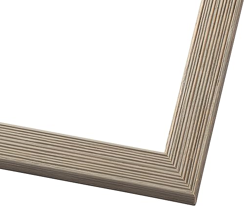 Miniatura 4 de Marco de fotos de madera maciza gris de 33 x 13 pulgadas de ancho  Profundidad del marco interior de 0.5 pulgadas  Marco de fotos envejecido