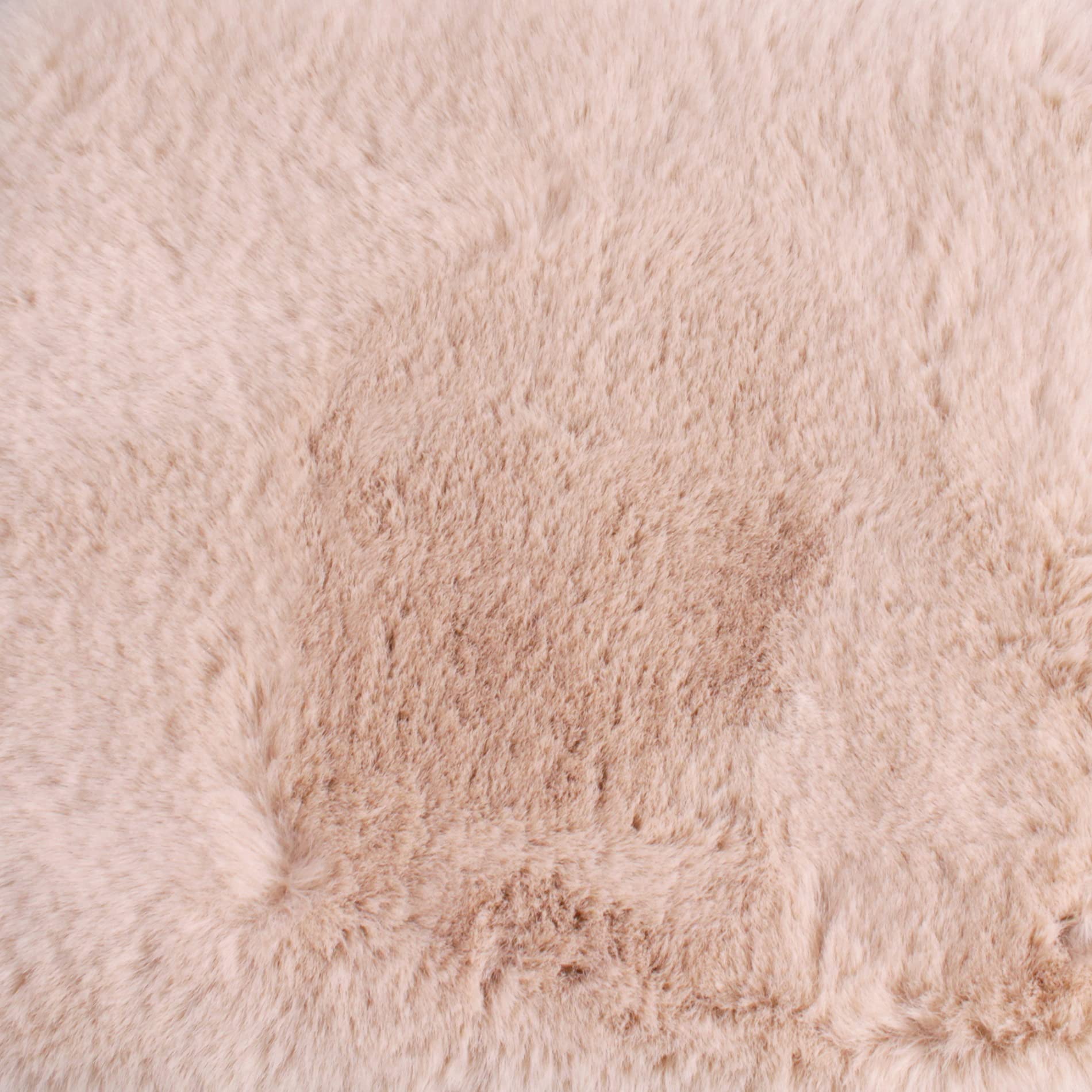 Luxe - Alfombra de piel sintética súper suave y esponjosa en color plateado, rosa rubor, marfil, carbón, beige, rojo y natural (120 x 170 cm)