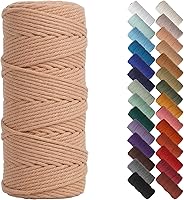 Vista 134 de NOANTA - Cuerda de macramé color verde aguamarina, 1/8 pulgadas (3 mm) x 109 yardas (100 metros), cuerda de algodón colorido para colgar