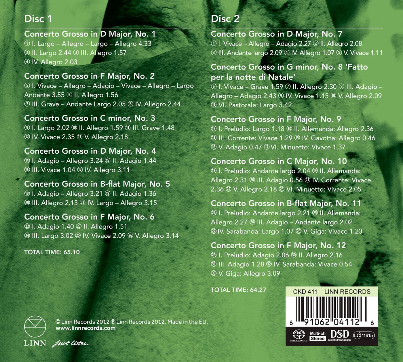 Opus 6-Concerti Gross