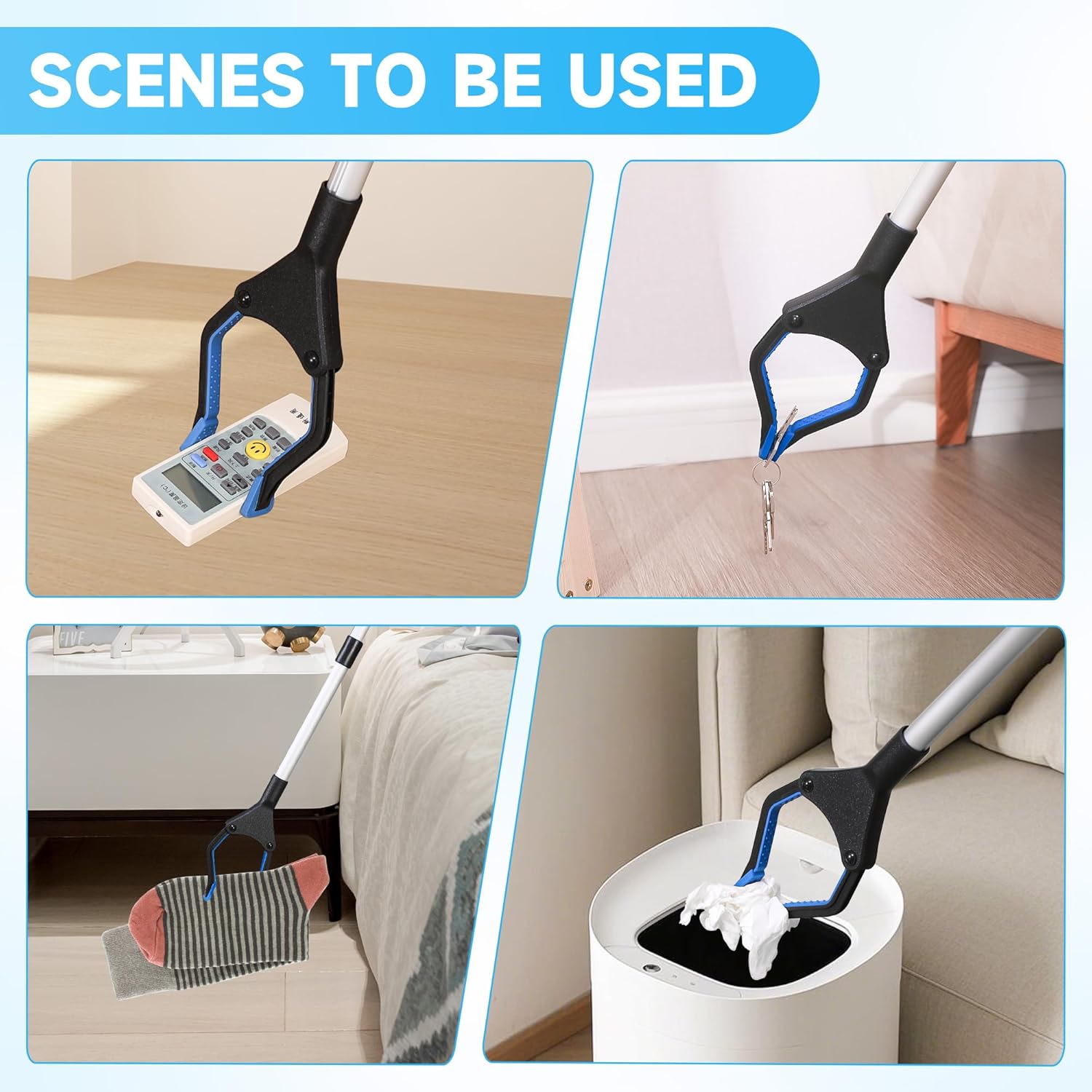 Fanwer 2 Pack Button Hook and Zipper Pull Helper,6-Piece Hip Kit for Seniors Total Hip Replacement