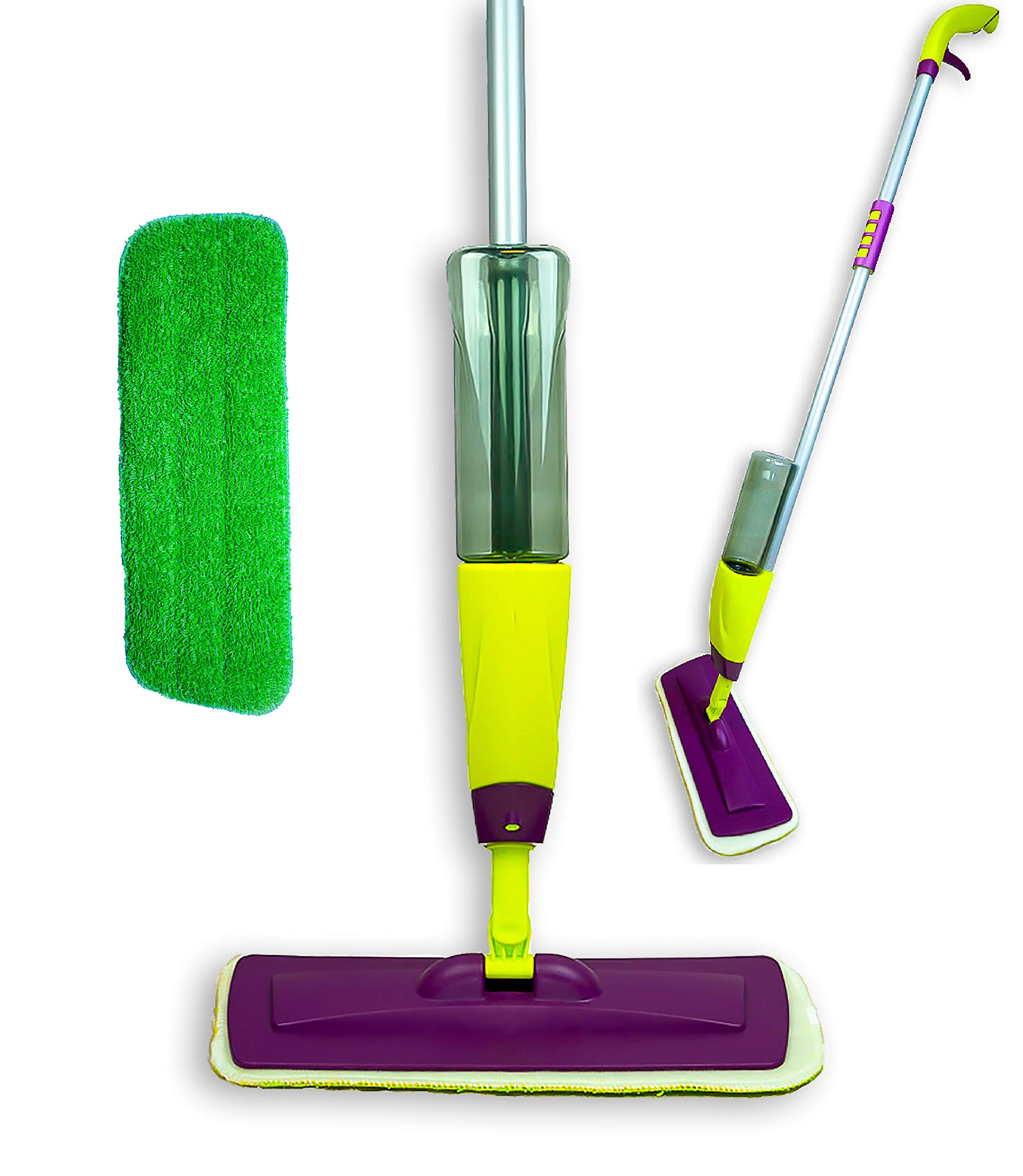 Spray Mop for Floor Cleaning by Egepack | Microfiber Mop for Hardwood Floors and Tile with Refillable Bottle + Washable Pad