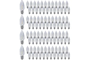 Sylvania Stay Lit Platinum C9 LED String Christmas Lights 100 Pack