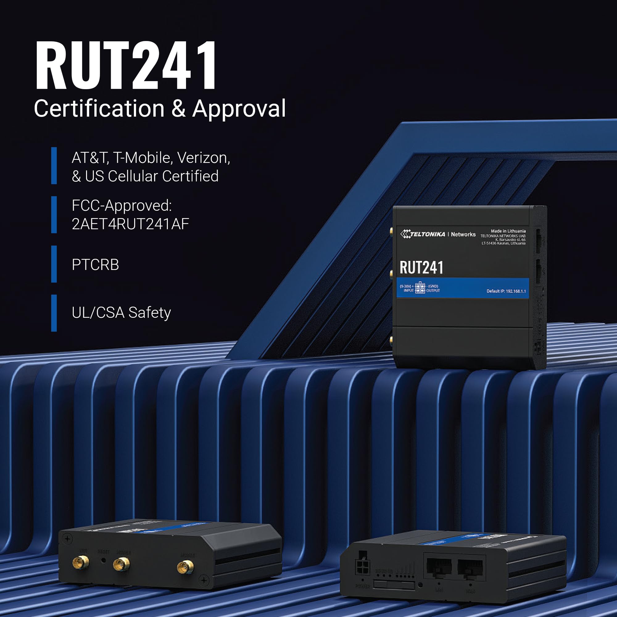 Amazon.com: Teltonika RUT241 Industrial Cellular WiFi Sim Router