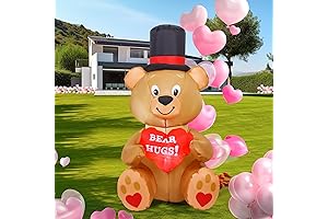 Luxurious 3.5ft Hand-Holding Care Bear Valentine's Day Inflatable for Outdoor Decoration