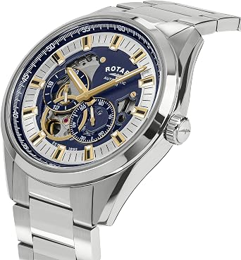 Rotary Men's Seamatic Eclipse 100M Water Resistance Stainless Steel Bracelet Watch