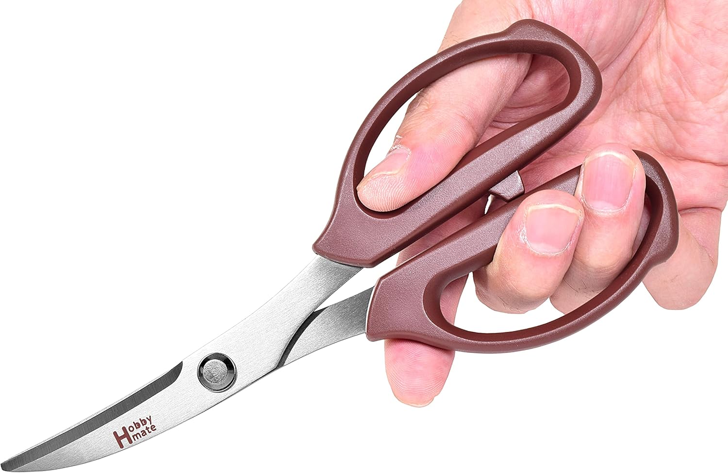 Seki Japan Japanese Leather Scissors, Stainless Steel Durable Blades, Rubber Cutting Shears for Office Home Tailor