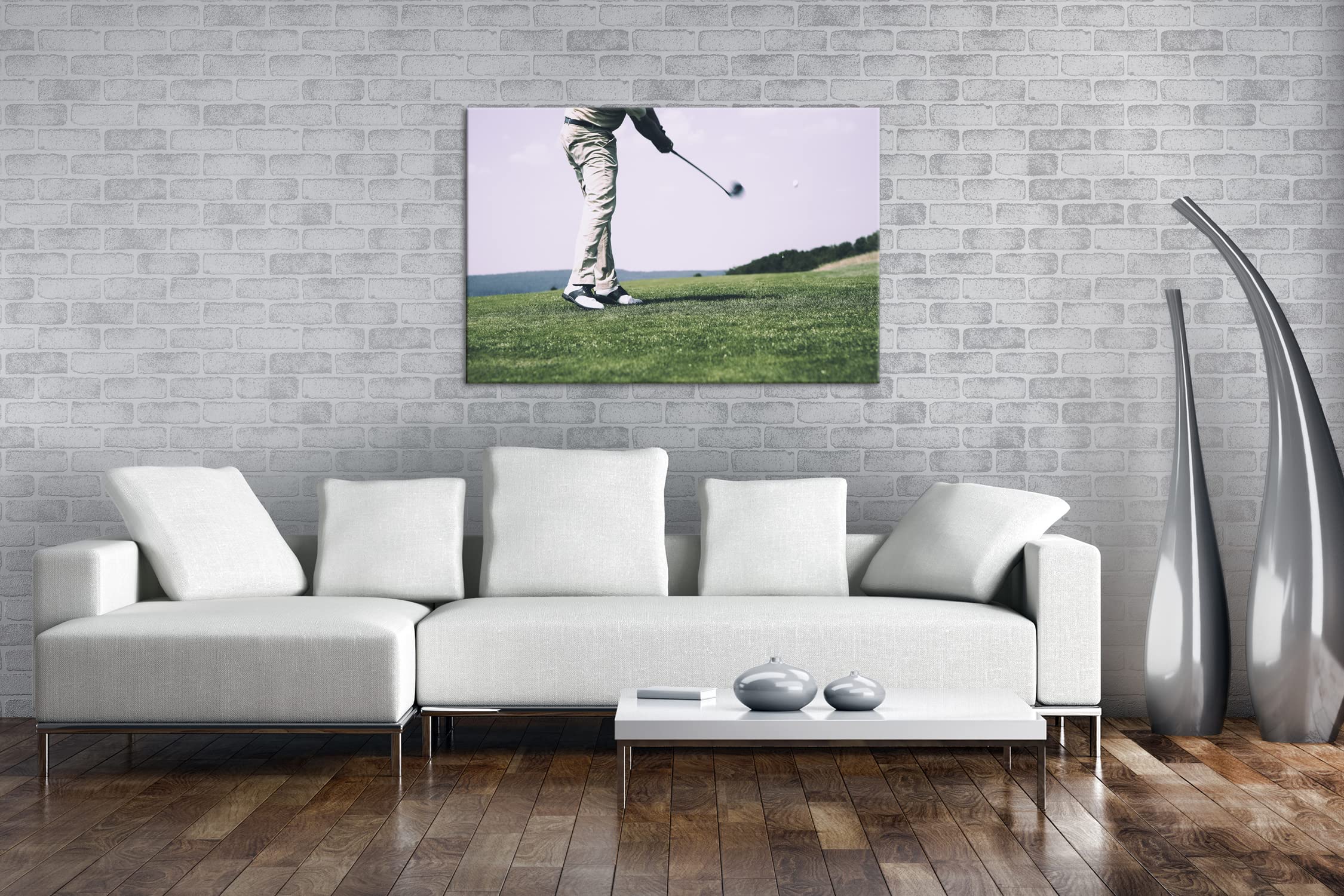 esperto giocatore di golf, formato: 120 x 80 cm, stampa digitale di alta qualità con cornice, senza poster o poster