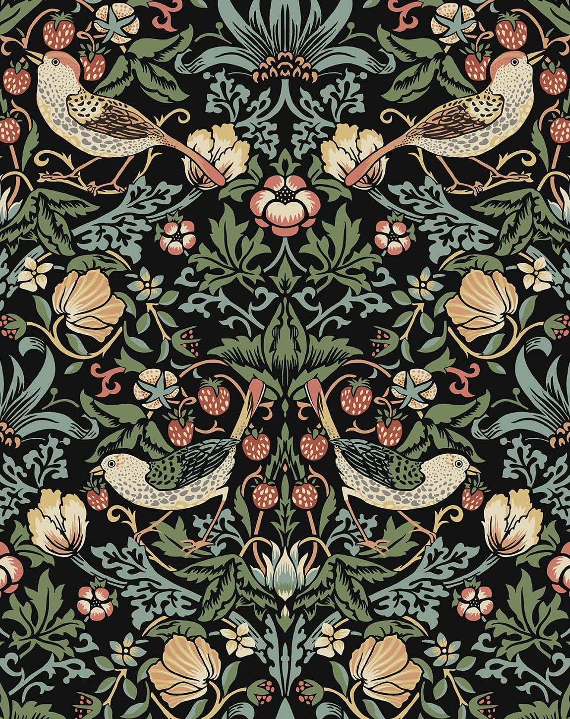 NextWall Aves Garden Peel and Stick Wallpaper (Forest Green)