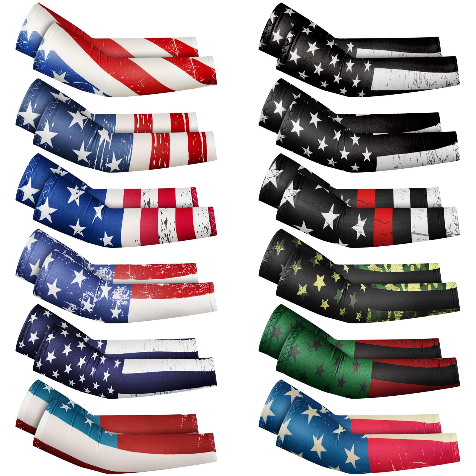 Newcotte 12 pairs kids arm sleeves