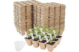 Jucoan 40 Pack Peat Pots Seed Starter Trays