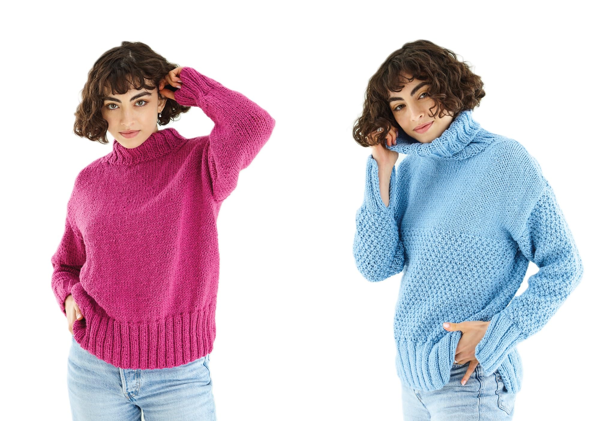 King Cole Women's Subtle Drifter Chunky Knitting Pattern 5916, Sweaters For 32 - 50 Inches