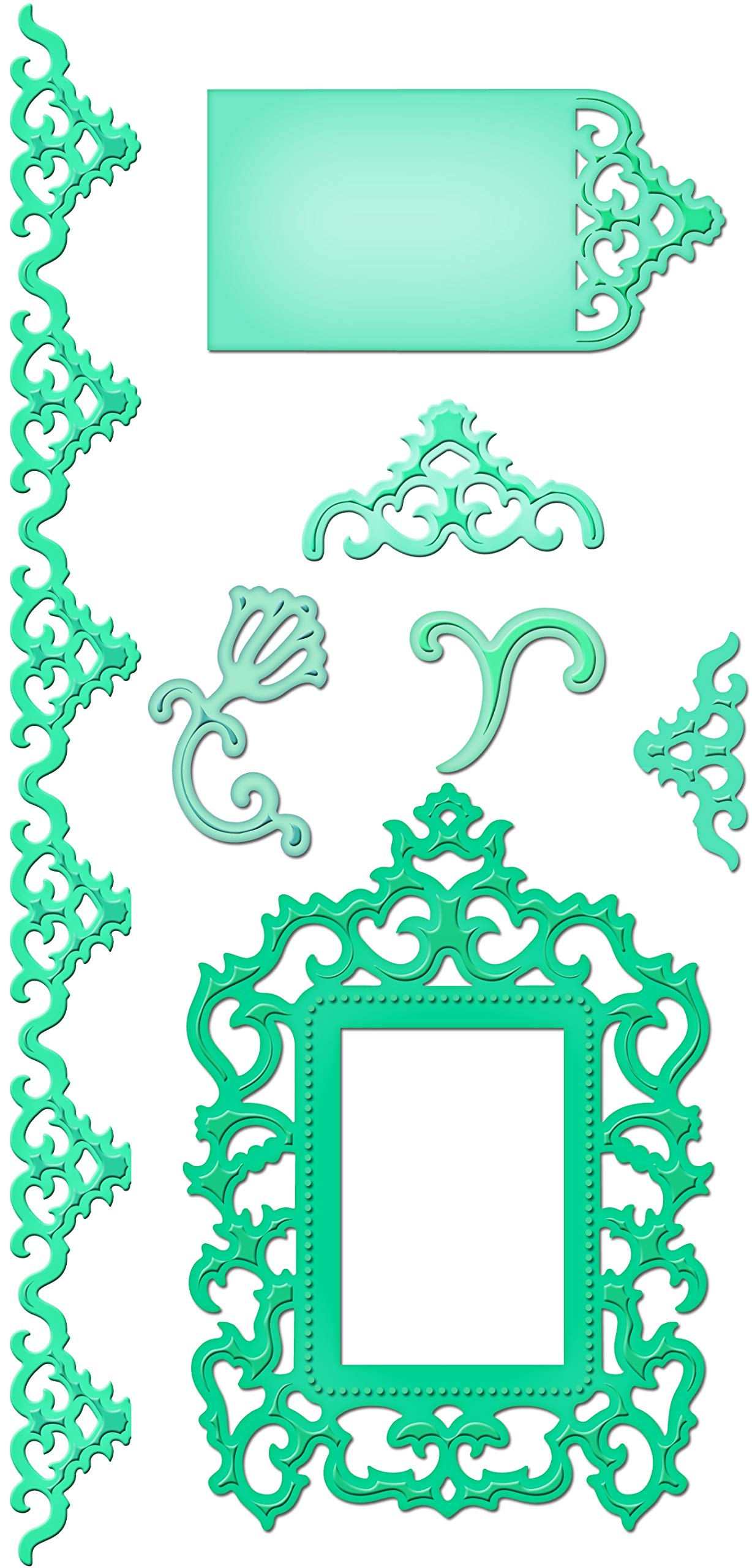 Spellbinders S5-083 Shapeabilities Antique Frame and Accents Die Templates