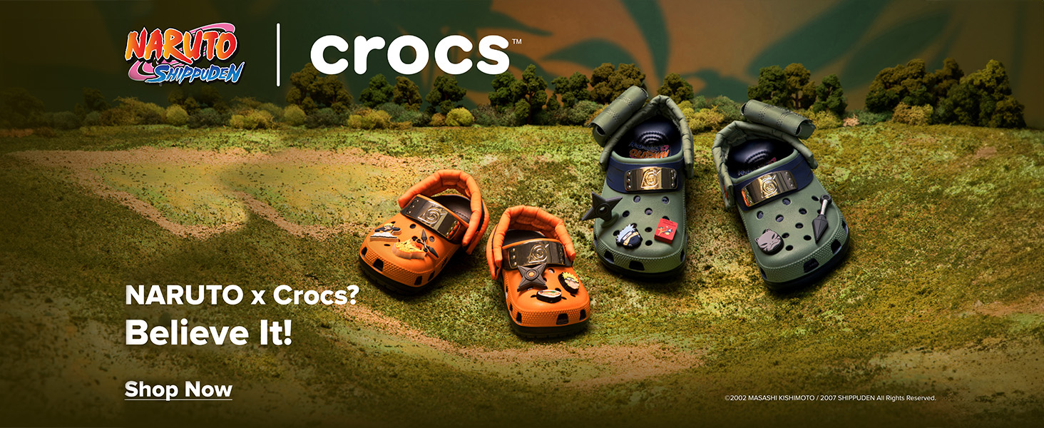 Amazon.com | Crocs Unisex Adult Naruto Classic Clog, Navy, 3 Men/5