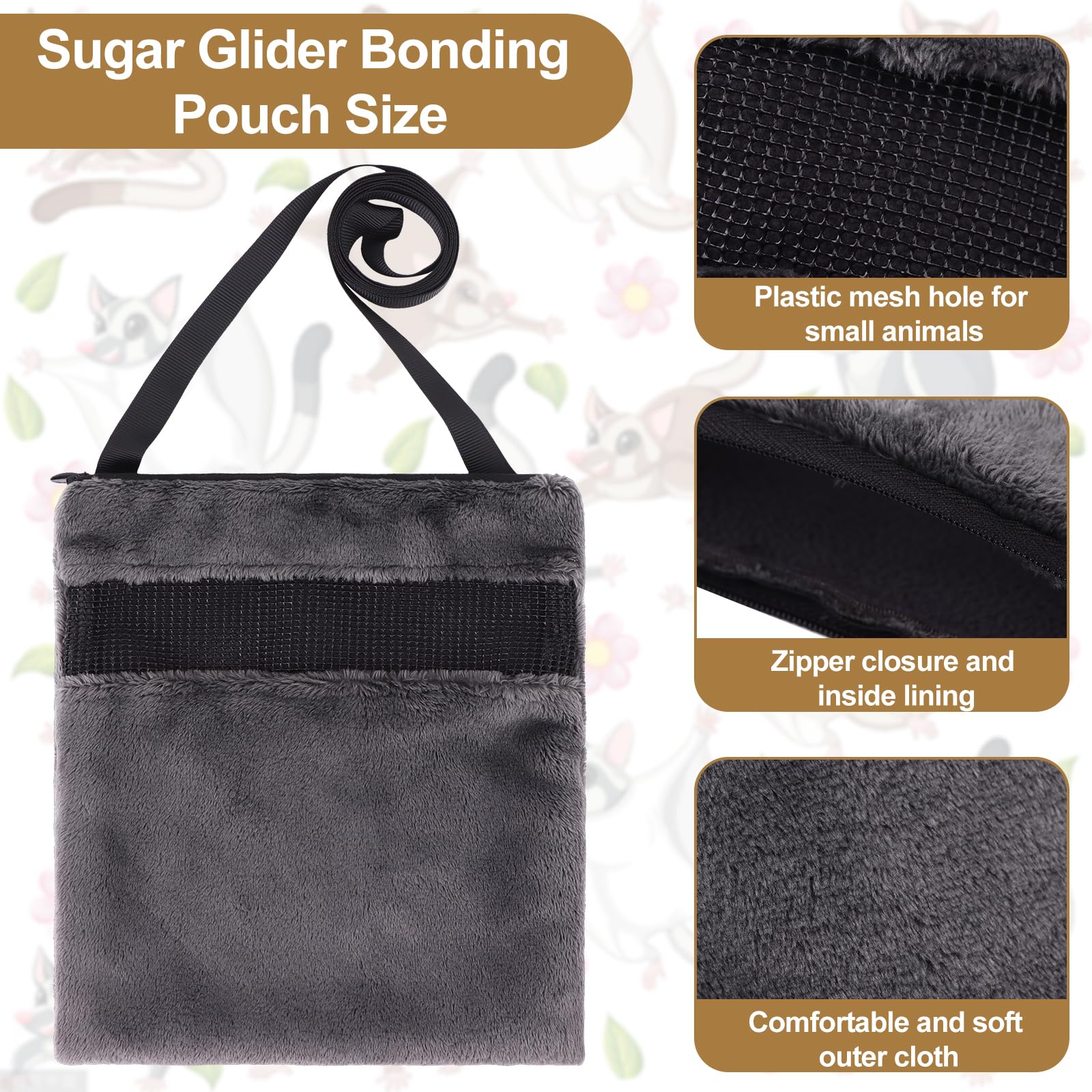 Schlafsack Tragetasche Für Sugar Glider & Kleintiere - Kuschelig & Praktisch