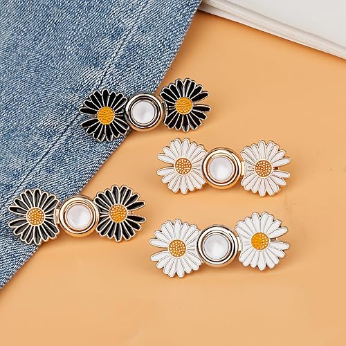 Miniatura 24 de TOOVREN 8 juegos mejorados de botones para pantalones de mezclilla sueltos, sin coser, sin herramientas, reemplazo de apriete de botón de jean 8#A