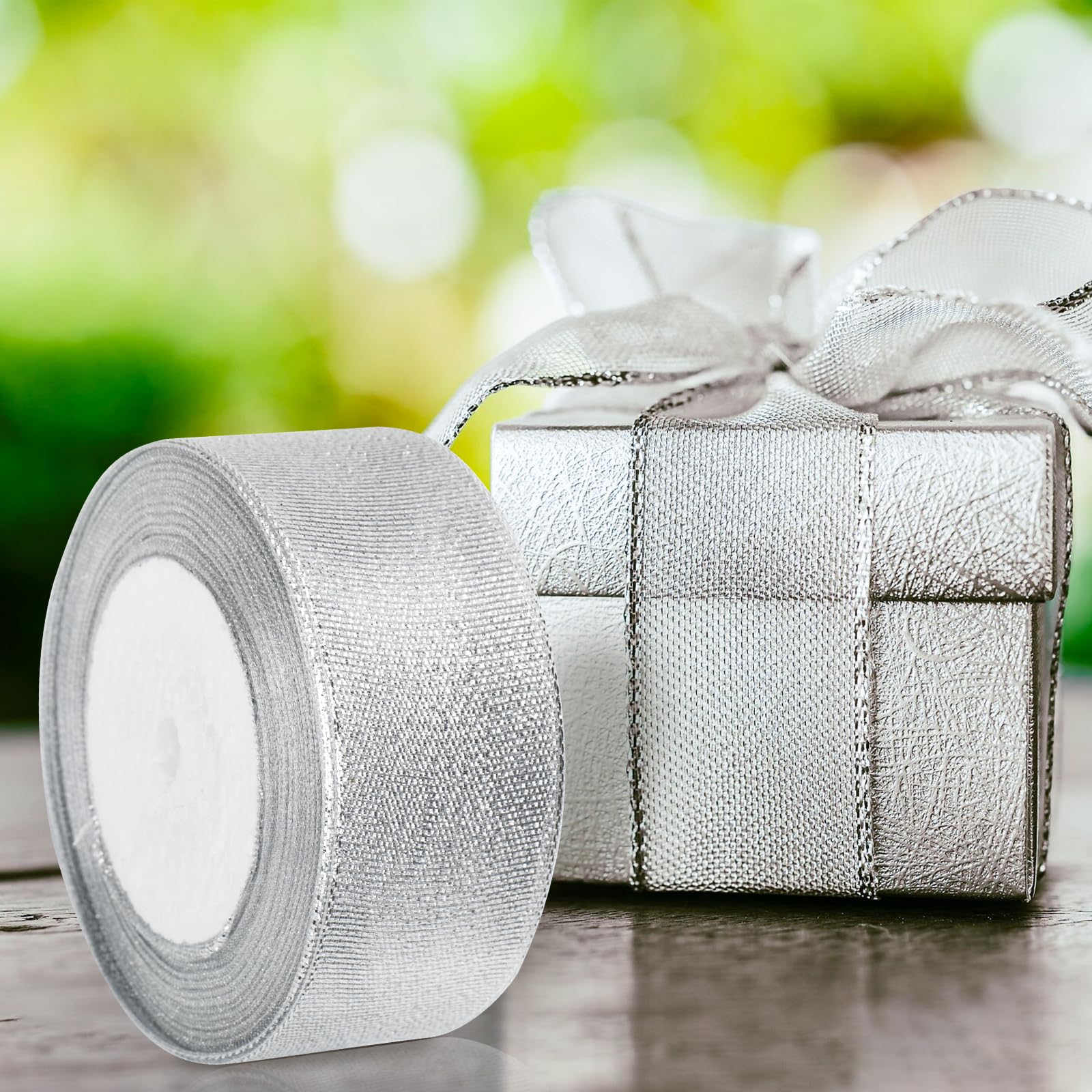 G2PLUS Gold and Silver Organza Gift Wrapping Ribbon - Image 4