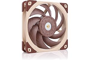 Premium Quiet Performance: Noctua NF-A12x25 PWM 120mm Brown Cooling Fan with 4-Pin Connection