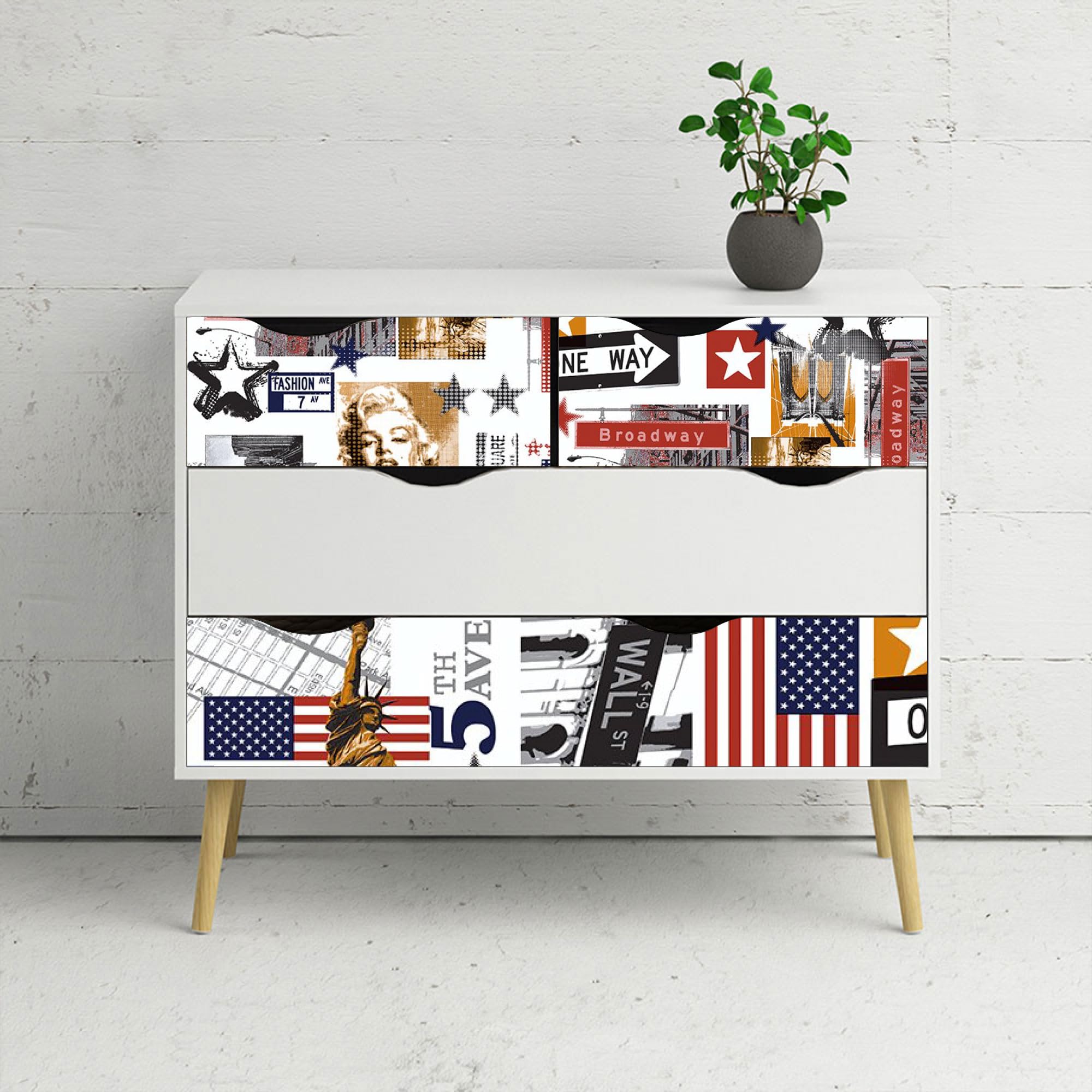 Alkor Furniture Adhesive Protective Film, Lady Smith, 45 cm x 2 mt