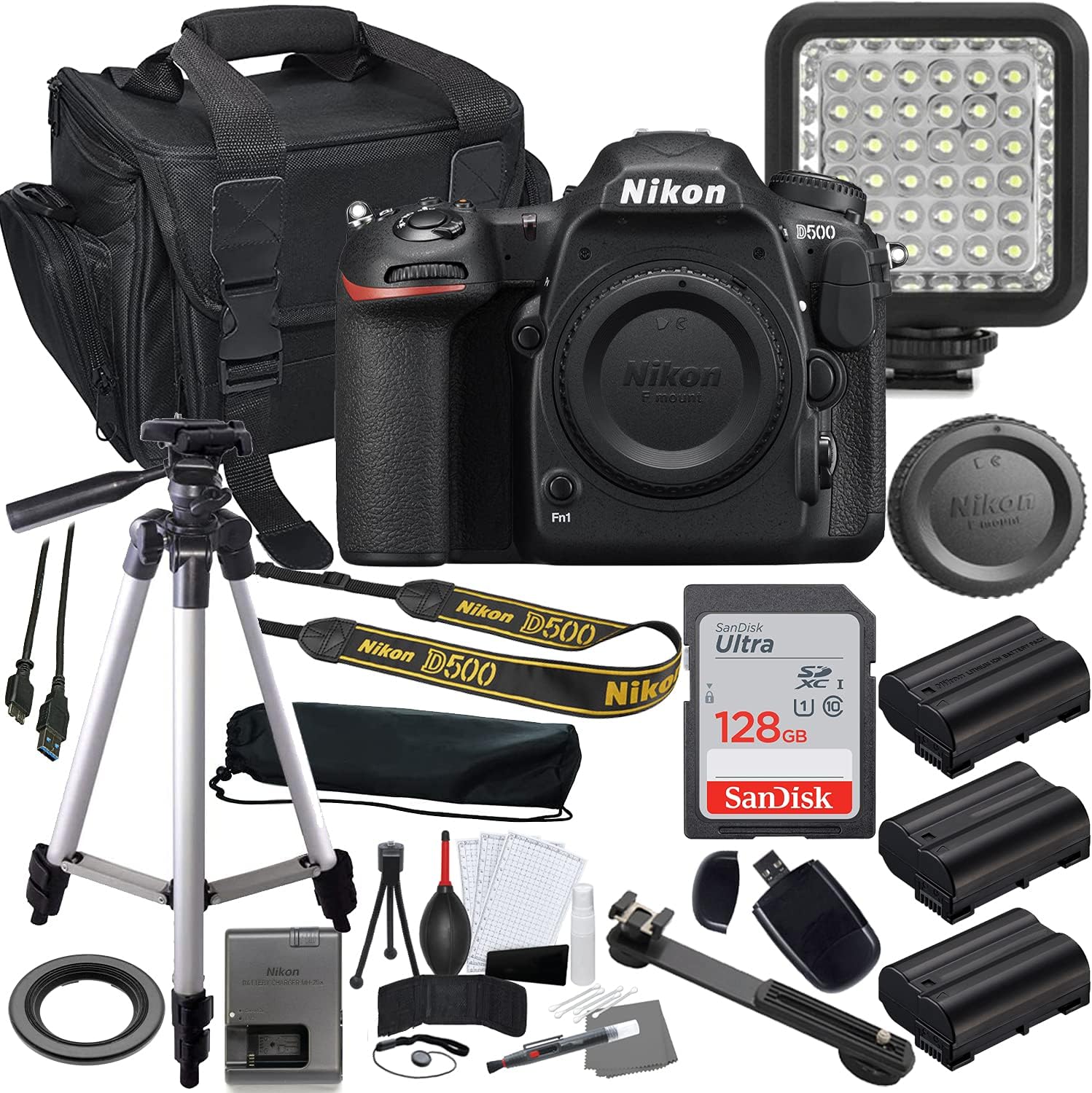 Nikon D500 DSLR Camera 1559 Body Only Bundle with Togo Ubuy