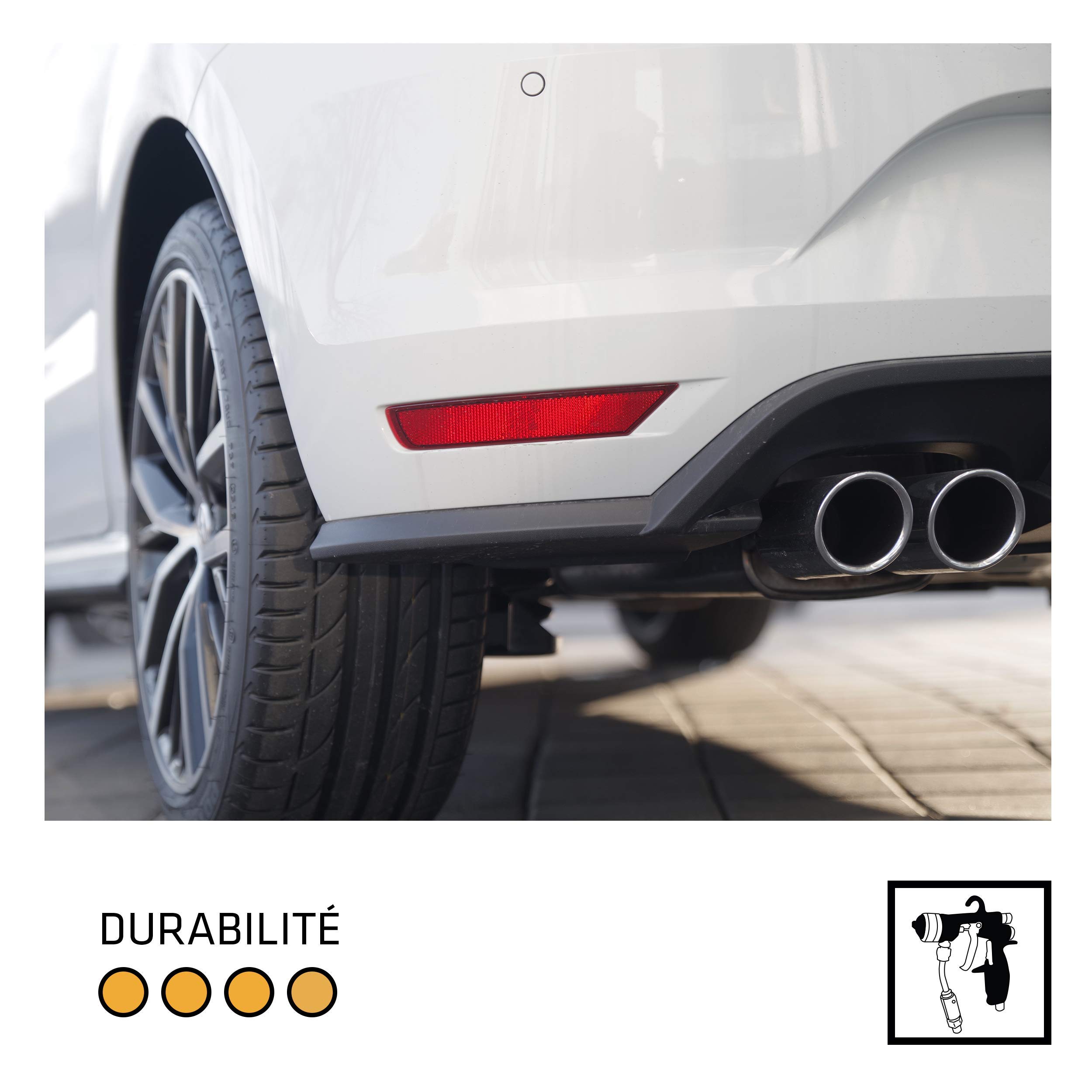 SIKA - Protection anti-corrosion automobile - Sikagard 6250 S Blanc - Cire pour corps creux - Réparation - Protection - Imperméabilisation - Pulvérisable - Sec au toucher - 1L