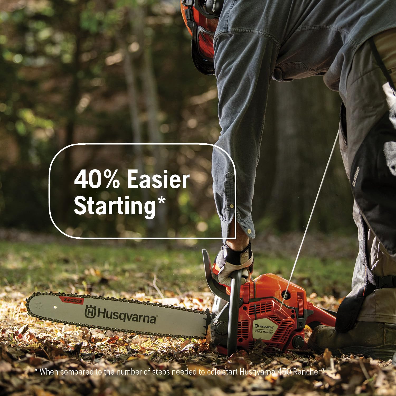 Husqvarna 450X Rancher Chainsaw - Easy Starting! -2