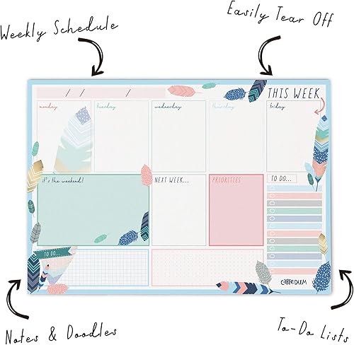 Miniatura 3 de Pukka Pad, Carpe Diem, planificador semanal, plumas