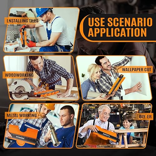 Miniatura 33 de dodowin Medidor de contorno con cerradura, regalos del día del padre para hombres, cumpleaños, papá, marido, él, herramienta de contorno