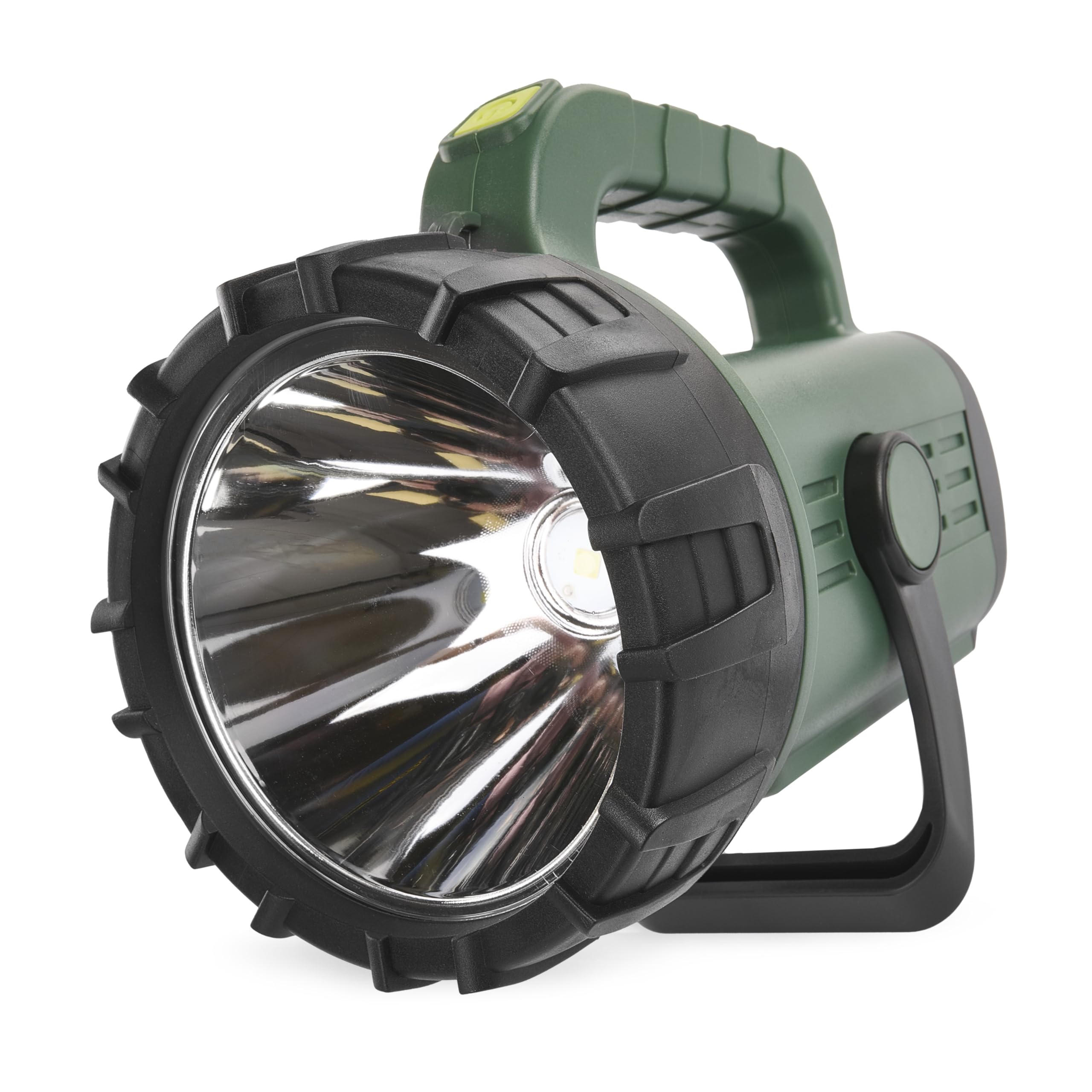 EMOS LED Battery-Powered Handheld Light for Outdoor Use with Carrying Strap and Stand, Super Bright 700 lm, 370 m Light Range, 4-11 Hours Light Duration, IP43 Waterproof, Shockproof, 2 Separate Light
